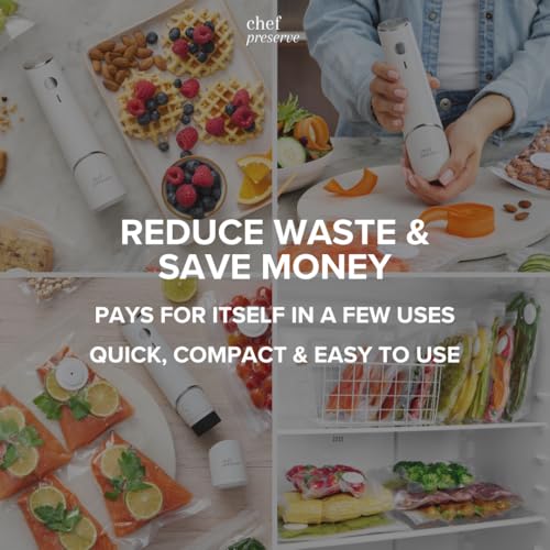 Compact Vacuum Sealer for Food (20 Count)