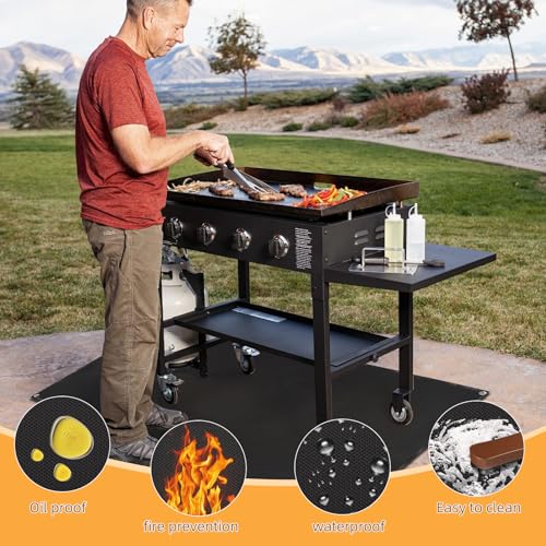 Under Grill Mat for Outdoor Grilling