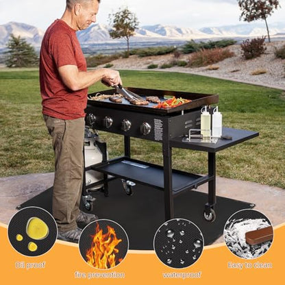 Under Grill Mat for Outdoor Grilling