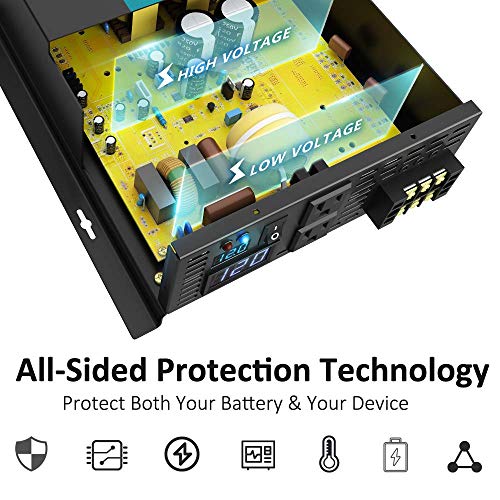3000W 12V Pure Sine Wave Solar Power Inverter DC AC Converter