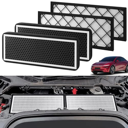 4PCS HEPA Cabin Air Filter for Tesla Model Y 2022 (4 Count)