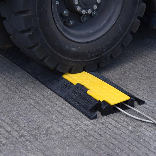 4 Pack Rubber Cable Protector Ramp 2 (4 Count)