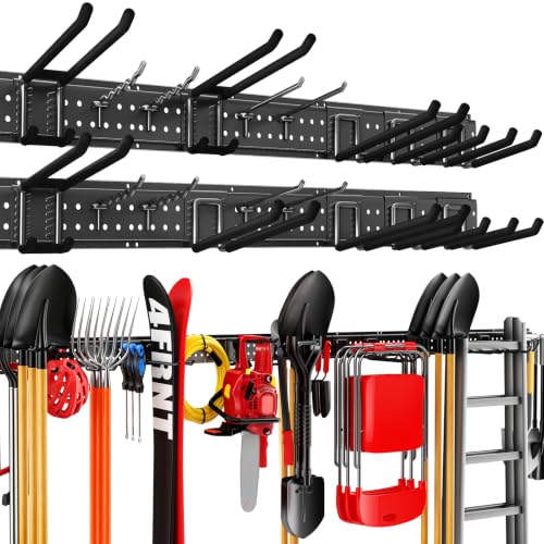 Garage Tool Organizer Wall Mount 99 inches with 18 Adjustable Heavy