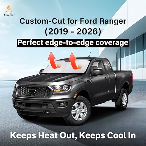 Windshield Sun Shade Compatible for Ford Ranger 2019