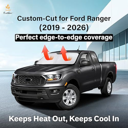 Windshield Sun Shade Compatible for Ford Ranger 2019