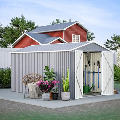 8x12 FT Outdoor Storage Shed W