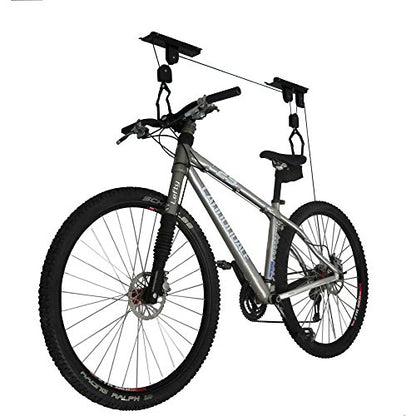 RAD Sportz Bicycle Hoist Quality Garage Storage Bike Lift with 100 lb Capacity Even Works as Ladder Lift Premium Quality