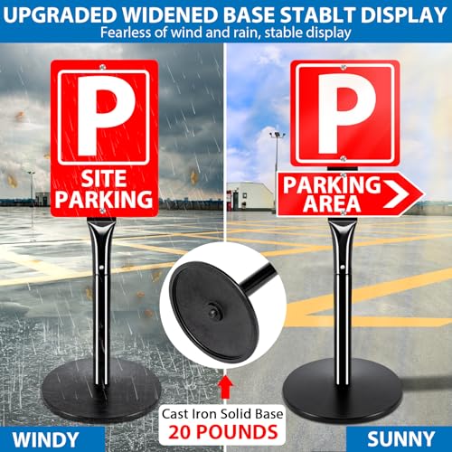 2Pack Heavy Duty Parking Sign Post for Outside (2 Count)