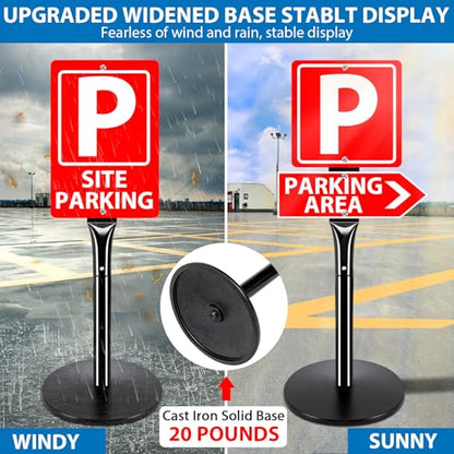 2Pack Heavy Duty Parking Sign Post for Outside (2 Count)
