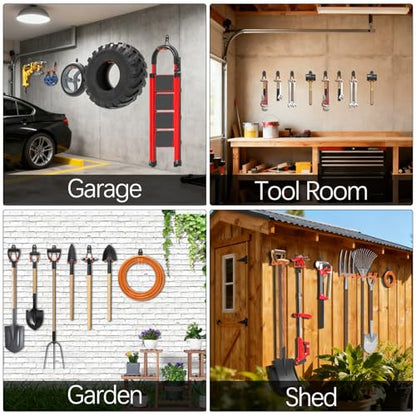 Garden Hose Holder Wall Mount 4 Pack 2.8 Inch (8 Count)