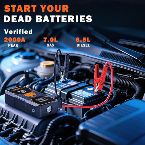 B31 2000A Safe Jump Starter with Air Compressor and Light