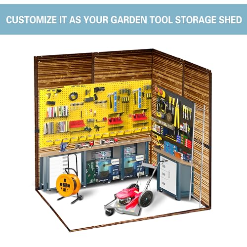 6x4 FT Outdoor Storage Shed with Windows