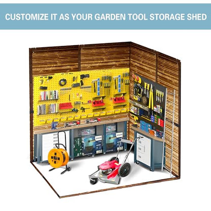 6x4 FT Outdoor Storage Shed with Windows