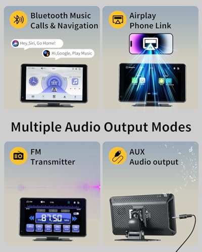 Wireless CarPlay & Android Auto Screen for Car
