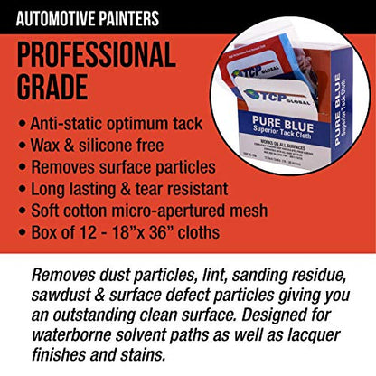 Pure Blue Superior Tack Cloth (12 Count)