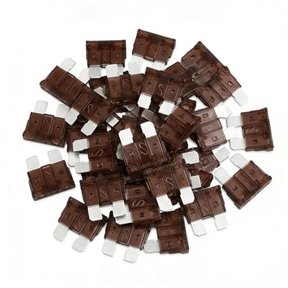 80Pcs) 7.5 Amp Standard Fuse, 7.5A Car Blade Fuses for Car/RV/Truck/SUV/Motorcycle/Boat