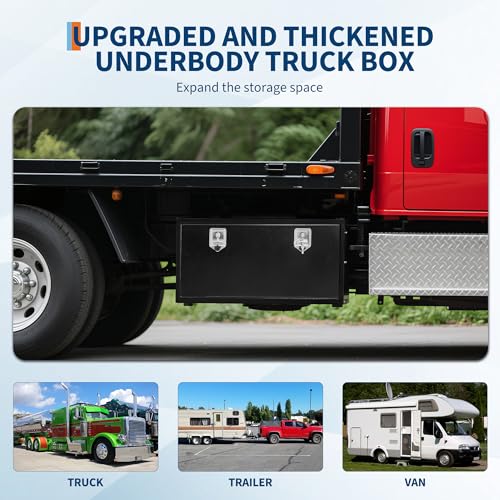 Black Steel Truck Bed Tool Box