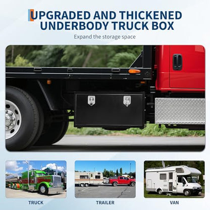 Black Steel Truck Bed Tool Box