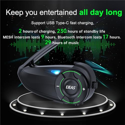 Q8 Motorcycle Helmet Bluetooth Headset