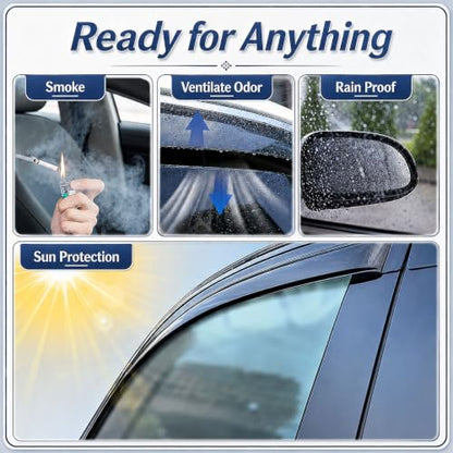 4PC Window Rain Guards fit 2010 (4 Count)