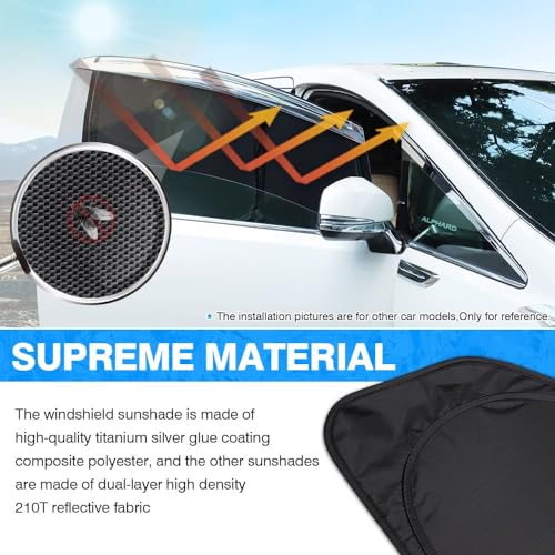 Windshield Sun Shade for Volkswagen ID.4 Crozz 2021 (8 Count)