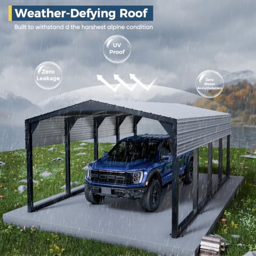 Military Grade Metal Carport 12x20 FT
