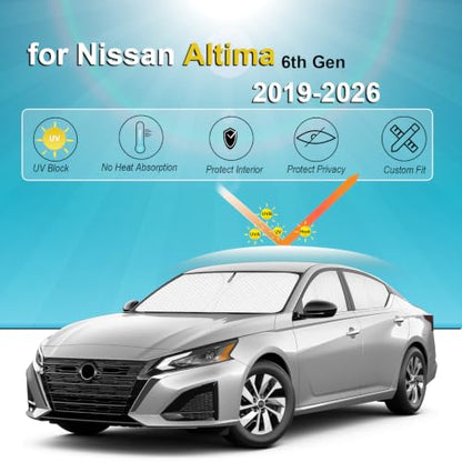 6pcs Sun Shades for Nissan Altima 2019 (6 Count)