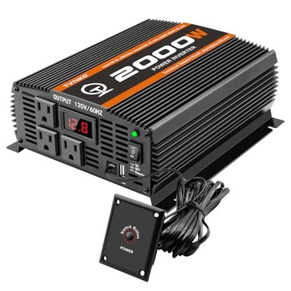 2000 Watt car Power Inverter 12V to 110V
