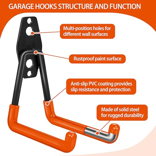 18 Pack Garage Hooks Heavy Duty (18 Count)