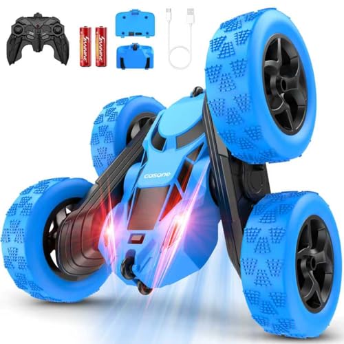 Blue RC Stunt Car for Boys Kids