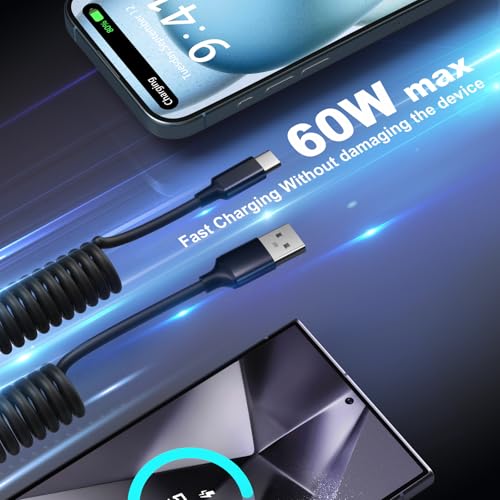 78W 3 Port Car Charger with Retractable USB