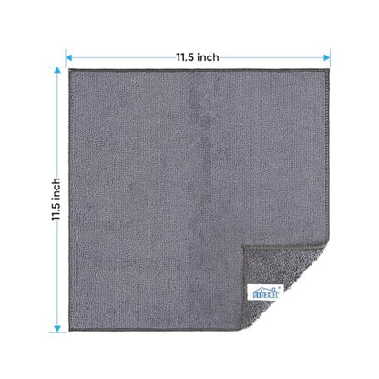 Grey Microfiber Cleaning Cloth (12 Count)