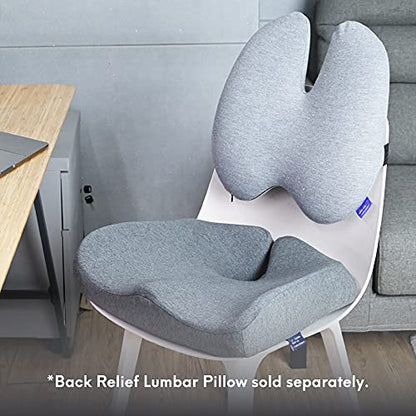 Patented Pressure Relief Seat Cushion for Long Sitting Hours on Office