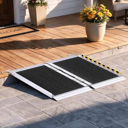 2FT Portable Wheelchair Ramp Aluminum Non