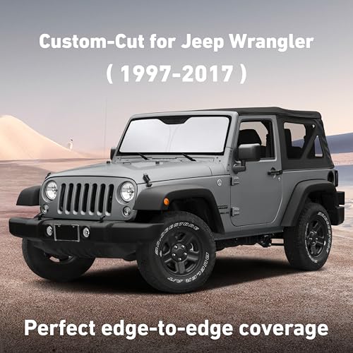 Windshield Sunshade for Jeep Wrangler Rubicon Sahara 1997