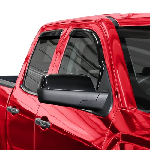 in Channel Extra Durable Rain Guards for Trucks GMC Sierra 2014 (4 Count)