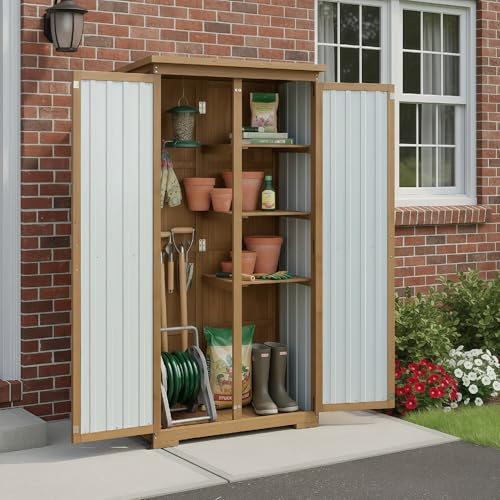 Outdoor Storage Cabinet with Shelves