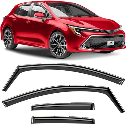 in Channel Extra Durable Rain Guards for Toyota Corolla 2020