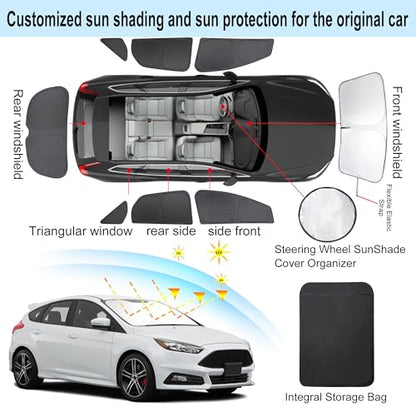 Window Shades for Ford Focus 2014 (8 Count)
