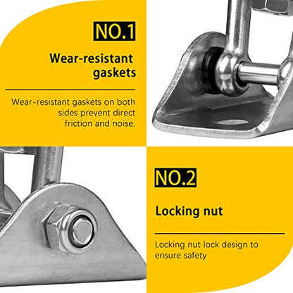 Heavy Duty Swing Hangers for Wooden Sets 2000 LB Capacity Hammock Hanger 360 Swivel Stainless Steel Swing Hardware Accessories 2 Packs for Porch Playground Yoga Heavy Bag (4 Count)