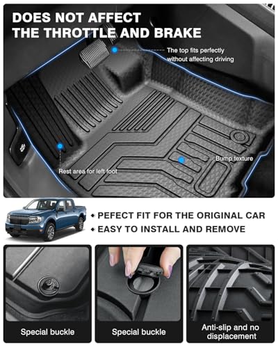 Floor Mats Truck Bed Mat for 2022