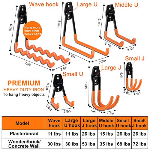 24PCS Garage Hooks