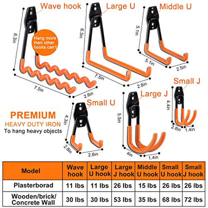 24PCS Garage Hooks