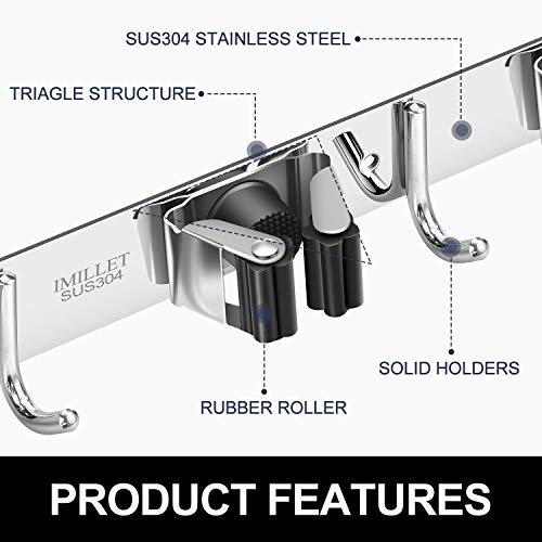Broom Holder Wall Mount (3 Count)