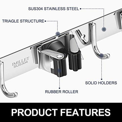Broom Holder Wall Mount (3 Count)