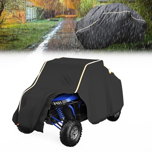 UTV Cover 2 Seater Heavy Duty Medium Size Compatible with Polaris RZR General (60.0426 Sq Ft)