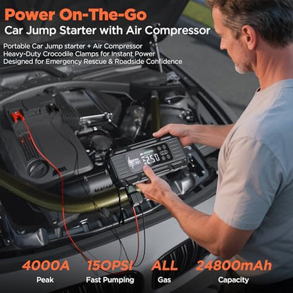 Jump Starter with Air Compressor