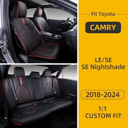 Custom Fit Camry Seat Covers for 2018