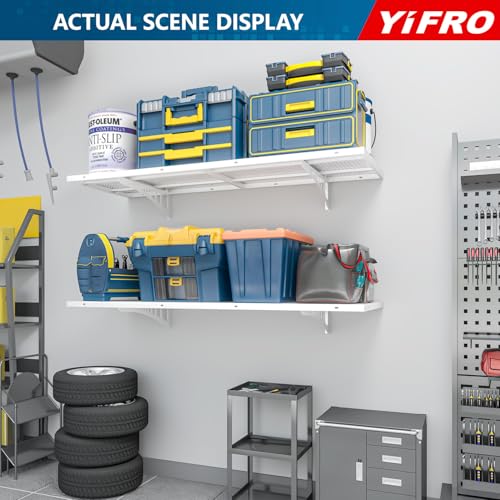 2 Pack 1.5x4ft Heavy Duty Garage Wall Shelving (2 Count)