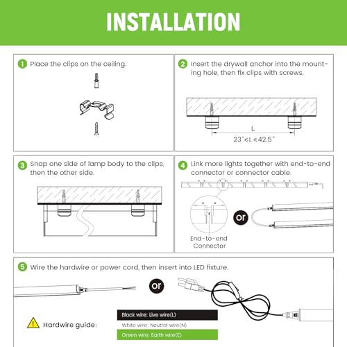 Pak 4FT LED Shop Lights (6 Count)